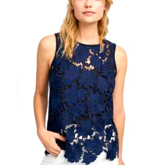 Postmark by Anthropologie | Koria Embroidered Lace Sleeveless Top Tank Shell XS - Picture 1 of 15